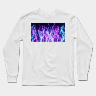 Magical Colorful Frozen Icicle Flames Long Sleeve T-Shirt